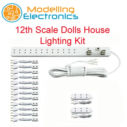 1/12 SCALE DOLLS House Emporium Socket strip & Connectors light set