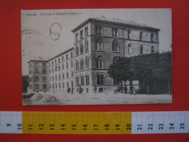 GC ITALIA 1918 VERCELLI CASERMA FANTERIA UMBERTO I WW1 1GM x PALERMO QUARTIERE