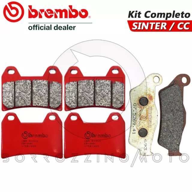 Pastiglie Freno Brembo Anteriori + Posteriori Moto Guzzi Griso 1100 2005 - 2008