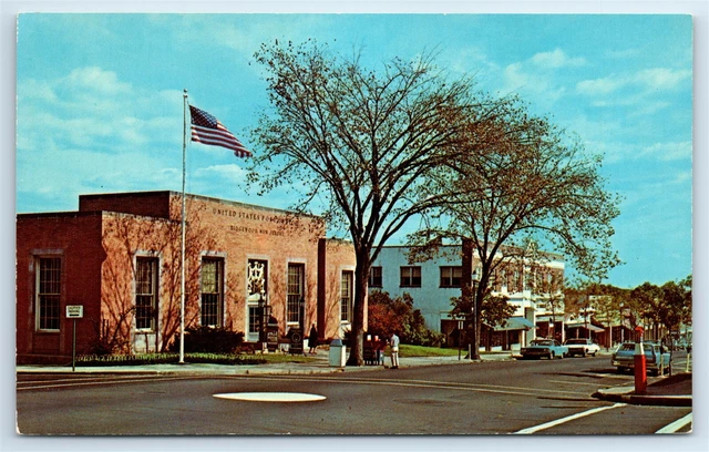 Postcard Ridgewood NJ Business District J186