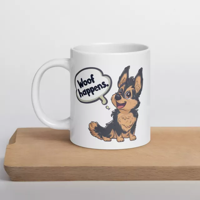 Cup Corgi Dog Design Coffee Mug Tea Ceramic Puppy Lover Gift Funny 11 Oz Woof