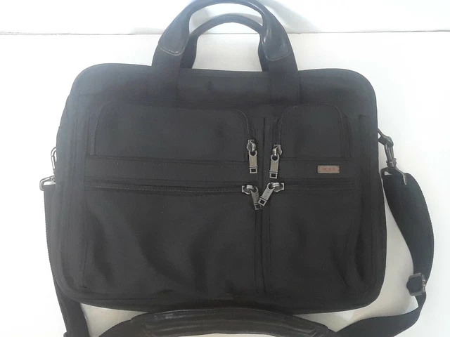 Tumi Alpha Nylon Expandable Organizer Laptop/Computer Briefcase Bag