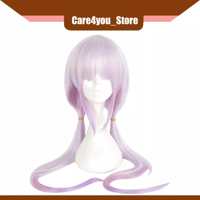Item of 1 Women 39" Anime Style Hair Wigs Grey Gradient Pink Wigs with Wig Cap