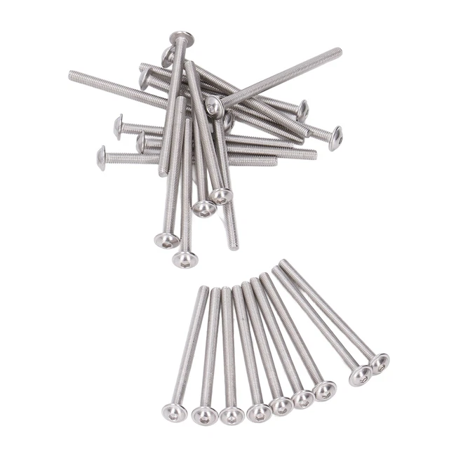 Vis à Tête Bombée (bouton) M10 En Acier Inox A2-70 - Entraînement Allen, Pas Métrique 1.5mm, Lot