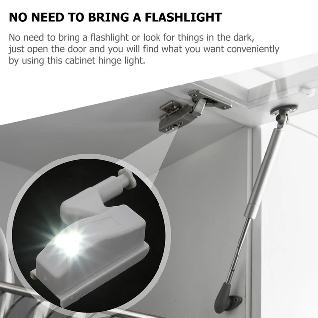 20 PCS LED Cupboard Hinge Light Wardrobe Night Lights Closet Lamp £16.