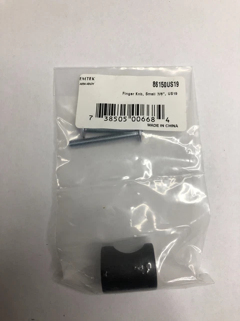 Emtek Contemporary 7/8 Inch Cylindrical Cabinet Knob - Flat Black