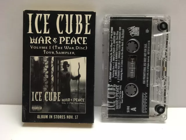 Ice Cube : War & Peace - Volume 1 (The War Disc) Tour Sampler - Cassette Tape