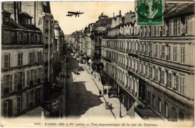 CPA PARIS 4e - Vue Panoramique de la rue de Turenne (80818)