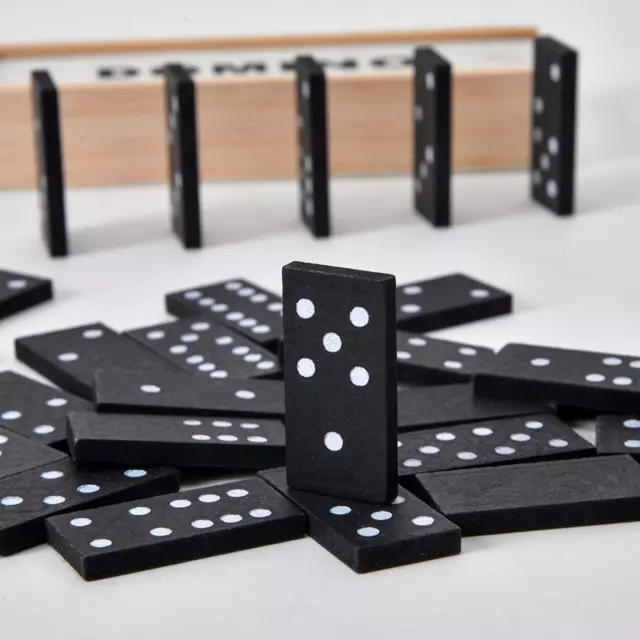 Double Six Domino-Set, Domino-Reisespielset für Ausflüge, Partygeschenke,