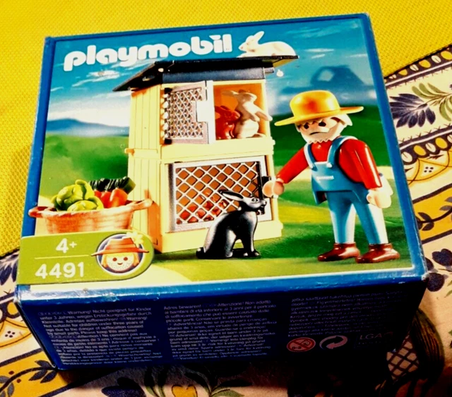 Clapier à Lapins PLAYMOBIL 3075 - Ferme, Animaux, Occasion Complet