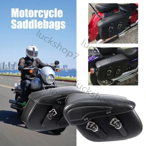 MOTORCYCLE SADDLEBAGS SIDE Luggage Tool Bag For Sportster 883 Dyna
