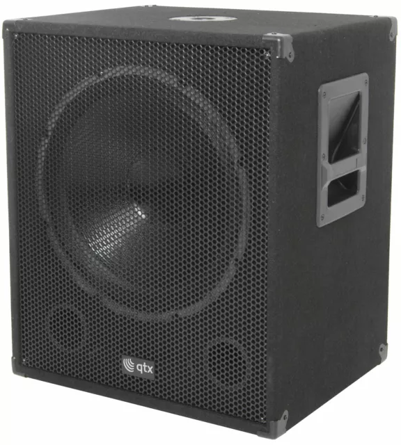 QTX Sound QT15SA 15" aktiv angetrieben 600W PA DJ Subwoofer Bass Sub SINGLE