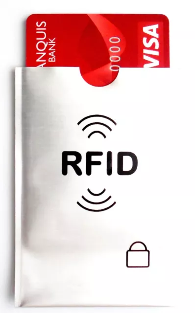 RFID Blocking Sleeve Secure Credit Debit Card ID Passport Protector Anti Scan 2