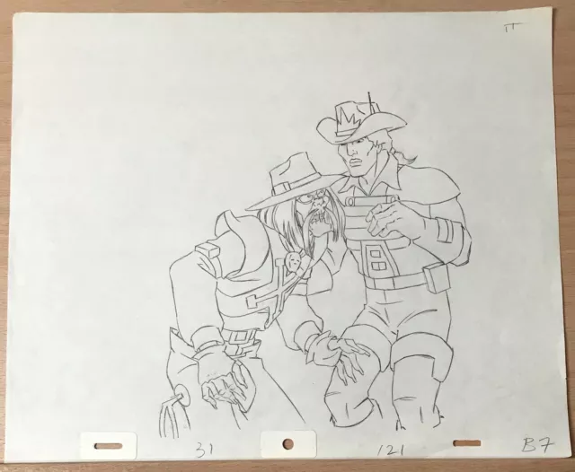 BRAVESTARR Original Animation Pencil Production Art Drawing Filmation