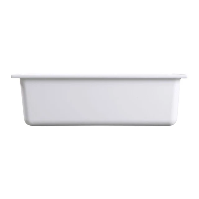 EGS B13125-W Modern American 1/3 Size x 3.75"D White Food Pan