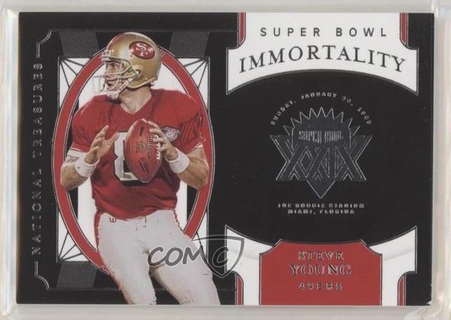2020 Panini National Treasures Super Bowl Immortality Steve Young #SB-14 HOF