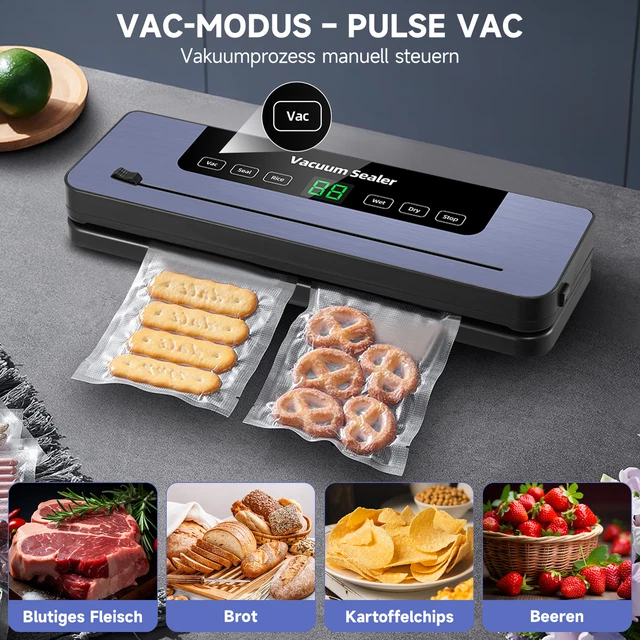Vakuumiergerät 90W - Vakuumversiegelungsmaschine Für Lebensmittel