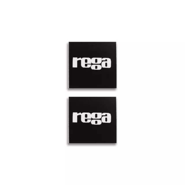 2pcs Rega Turntable Badge Logo For Dust Cover Aluminum 14mm(0.55")X14mm(0.55")