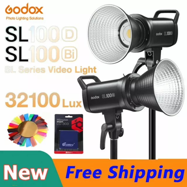 Godox SL100D SL100Bi 100W LED Video Light Photo Studio Continuous Lighting Kits