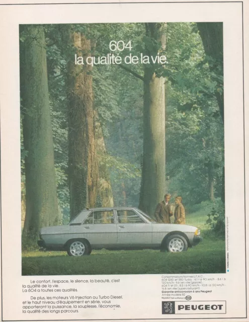 ▬► Publicité French Print advertising  - Voiture car - 604 - PEUGEOT