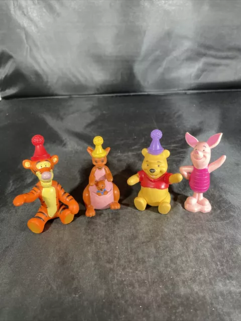 Lot Of 4 - Disney Winnie The Pooh, Tigger, Piglet, Kanga & Roo Figures