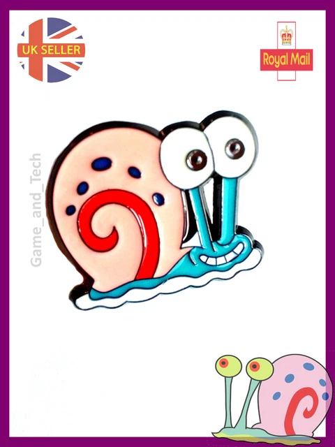 SpongeBob SquarePants GARY the Snail Pin Badge - 90s 2000s Cartoon 2020 Movie