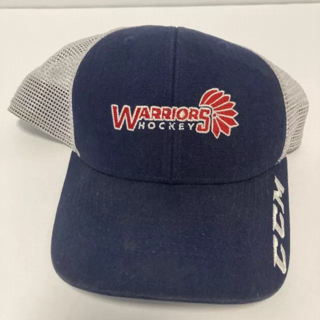 CCM Warriors Hockey Ball Cap Hat Adjustable Baseball Adult
