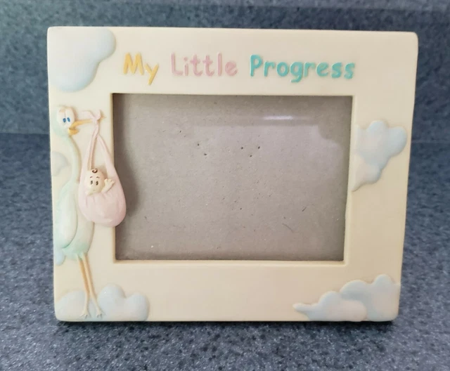 KH1 Russ Berries and Co. Baby’s "My Little Progress" Picture Frame Yellow