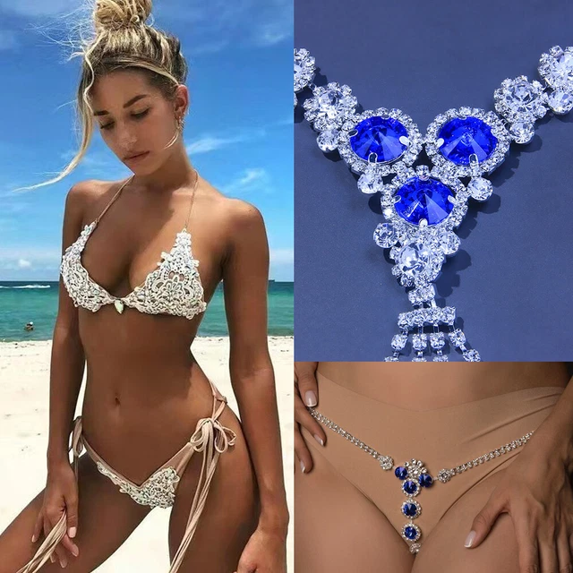 Catena Vita Dorata A Doppio Strato Per Donna - Accessorio Sexy Per Bikini E Abbigliamento - Foto 9