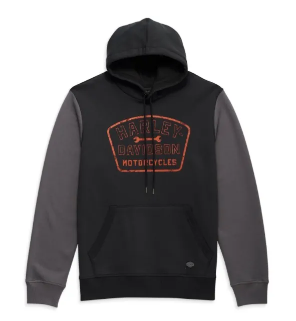 HARLEY-DAVIDSON Wrench Crew Hoodie für Herren black