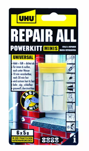 UHU REPAIR ALL POWERKITT Dichtstoff 2K-Klebstoff *46720* 30 g (416,67 €/kg)