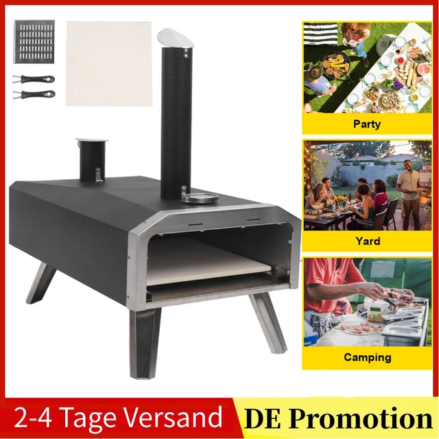 Outdoors Grill BBQ Smoker Edelstahl Pizzaofen Pizzamaker mit 12"-Pizzastein