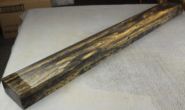 Tablero De Ébano Negro-N-Blanco 1 11/16"" X 3 1/4"" X 33 3/4"" Instrumentos Madera Etc Bwe260