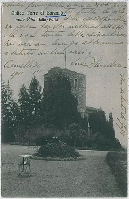 CARTOLINA d'Epoca LECCO - Barzanò 1911