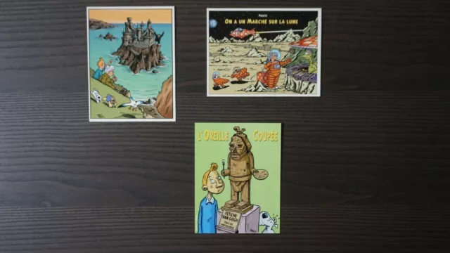 Tintin - Lot De 3 Cartes  Postales - Inspiration Tintin Par Nicolas Sterin