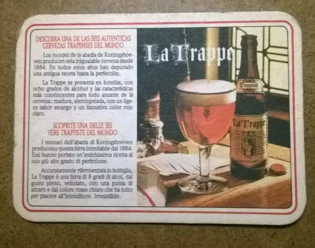 Sottobicchiere birra mats beer coasters bierdeckel La Trappe