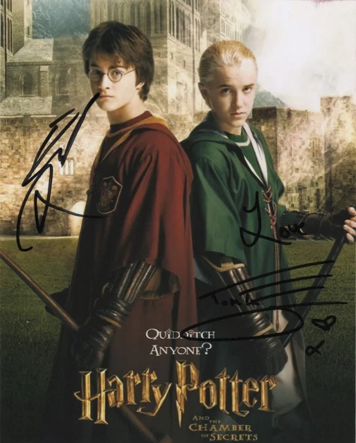 Daniel Radcliffe Tom Felton Autographed Signed 8.5 X 11 Photo Harry ...