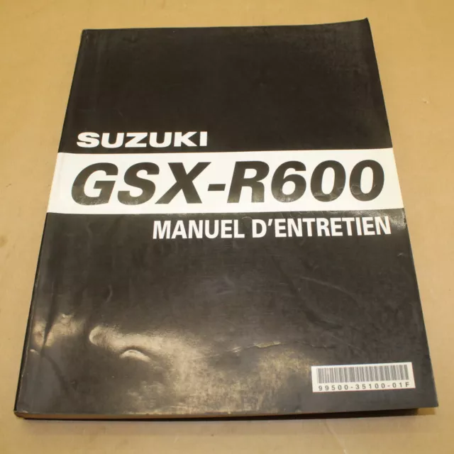 Manuel Revue Technique Atelier En Francais Suzuki Gsx - R 600 2006 Gsxr
