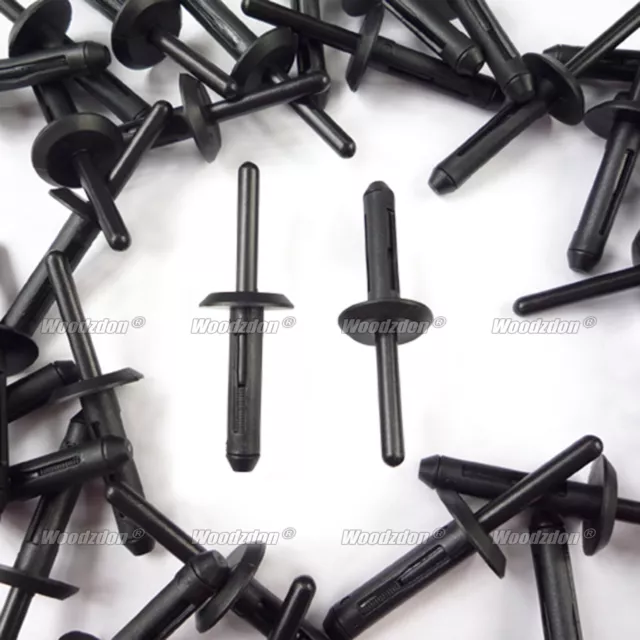 50 Nylon Blind Rivet Clip Retainer 15/64" Hole Diameter A 14023 For GM 10036503