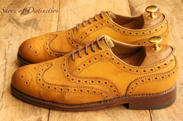 GRENSON TAN BROWN Leather Oxford Brogue Shoes UK 8 G US 9 EU 42 £69.00 ...