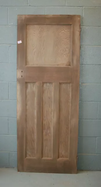 Door 1930's 4 Panel Pine Wooden 76 1/2" x 29 3/4" Internal  ref 277A