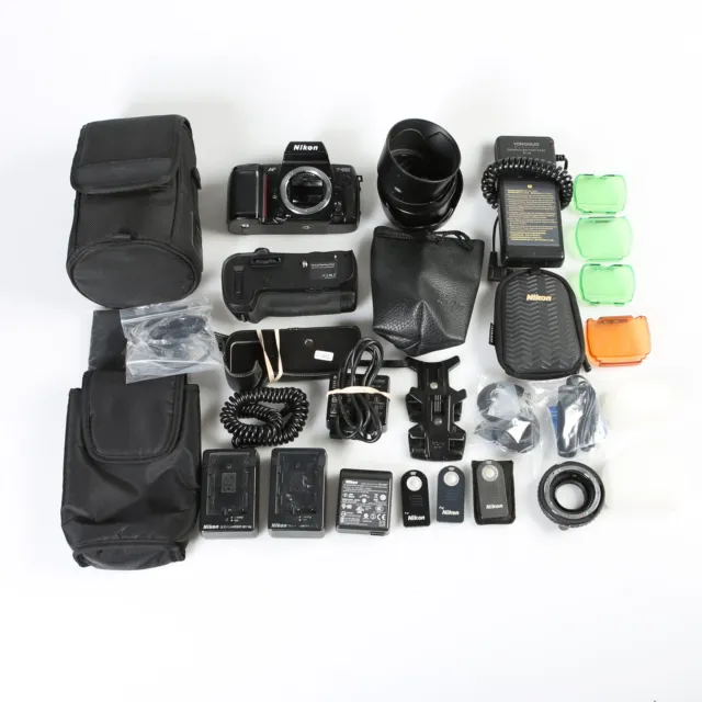 lot of Nikon Assorted Auto Focus and Digital Camera Accessories - Untested