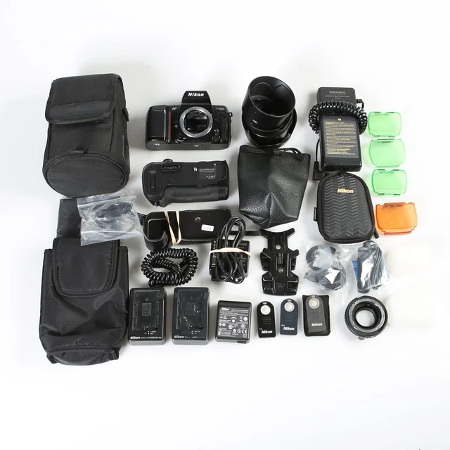 lot of Nikon Assorted Auto Focus and Digital Camera Accessories - Untested