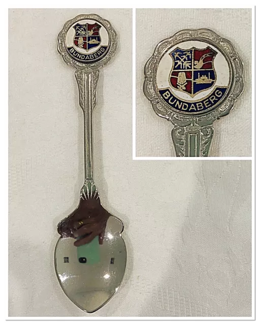 Vintage Peninsular Plate Souvenir Spoon - Bundaberg Queensland