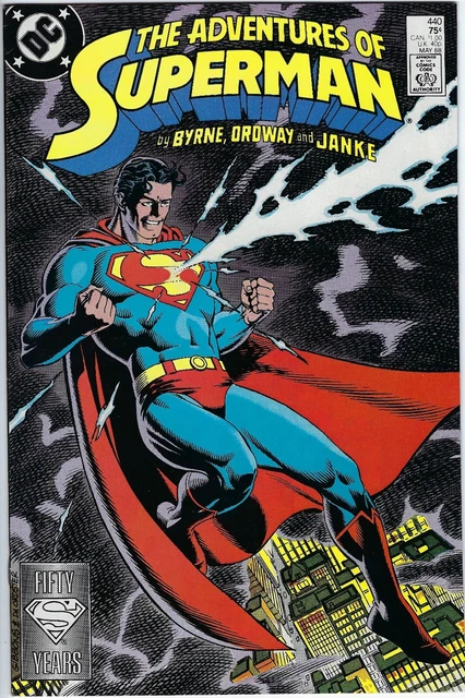 Adventures of Superman 440 VF 8.0 (1988) Copper Age Direct Gibbons/Ordway cover