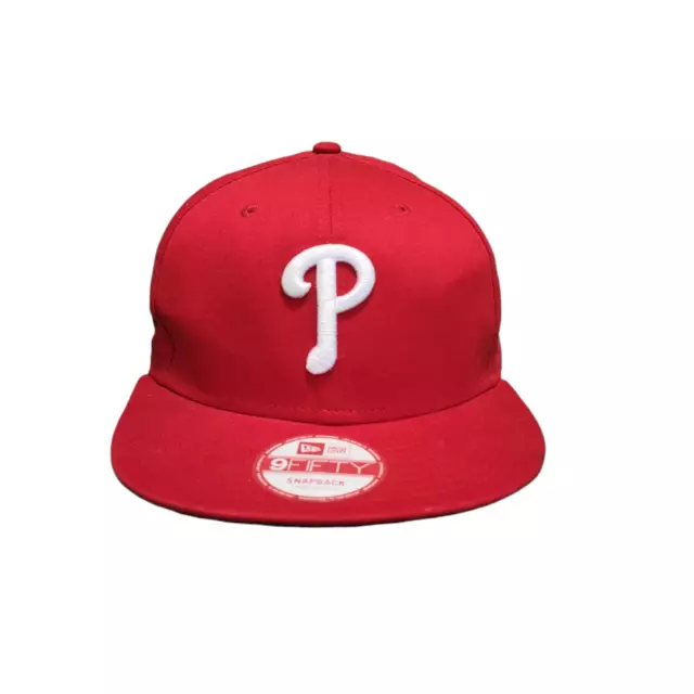 New Era Cap Baseball 9Fifty Philadelphia MLB Red Snap Back One Size BNWT Men's