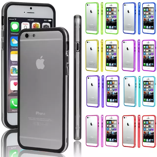 Handy Hülle für iPhone SE 5 5S 4 4S 5C Schutz TPU Bumper Case Silikon Cover Case