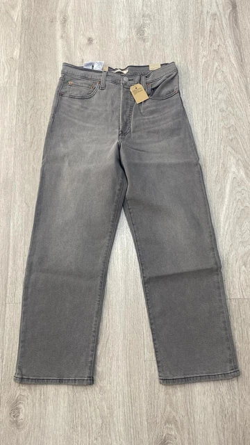 Jean Levi's Femme Ribcage Straight Ankle 72693-0097 Gris W30 L27