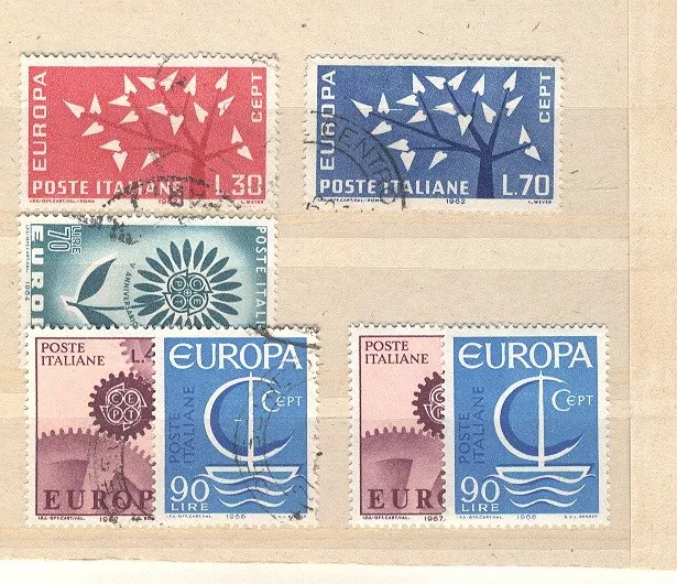 Briefmarken Italien 1 Lot Europa-Marken postfrisch u. gestempelt