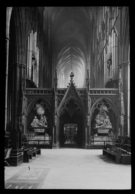 Magic Lantern Slide WESTMINSTER ABBEY NO5 C1900 PHOTO LONDON